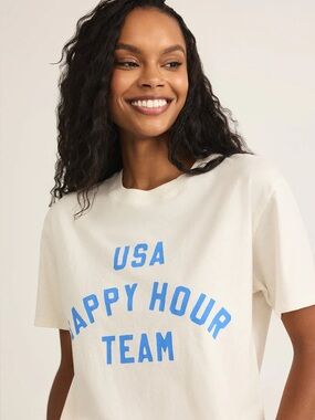 Z Supply USA Happy Hour Team tee